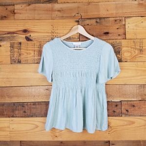 Urban Romantics Sage Green Babydoll Top